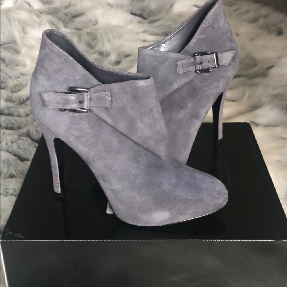 Colin Stuart Dusty Eggplant  Suede Booties